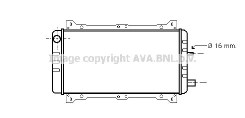 AVA QUALITY COOLING Радиатор, охлаждение двигателя FD2047